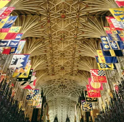 Het plafond van de St. Georges Kapel, Windsor